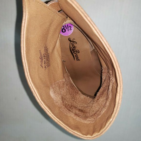 Lucky Brand LP Tommie Leather Boots Booties 8.5M - Picture 9 of 12